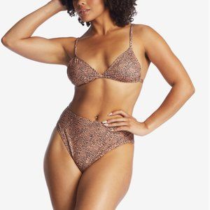 NWOT Billabong Womens Leopard Bikini Swim Bottoms